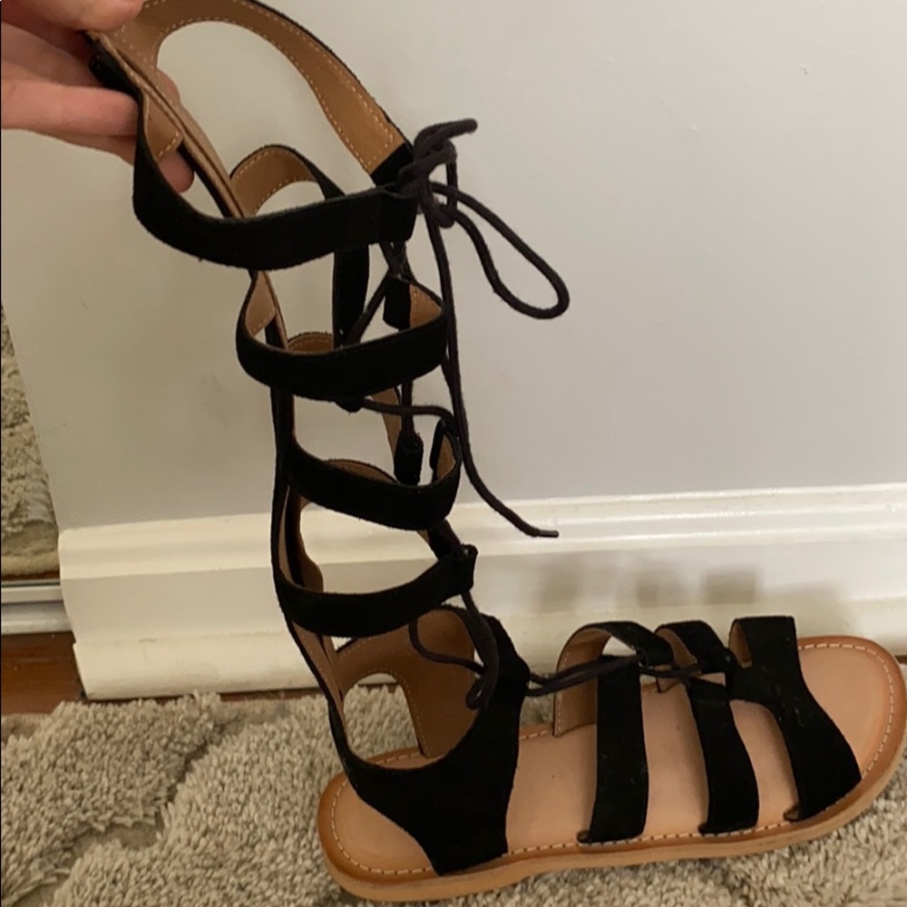 Black urban outfitters gladiator sandals
